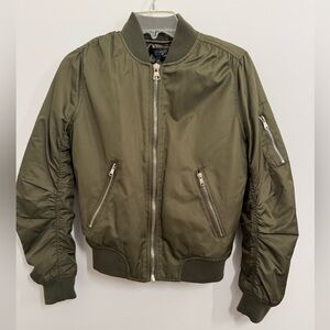 Topshop Khaki Bomber Jacket